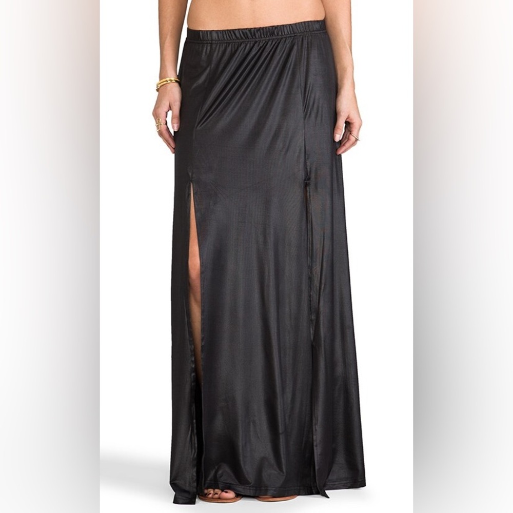 Somedays Lovin Salt Double Split Maxi Skirt